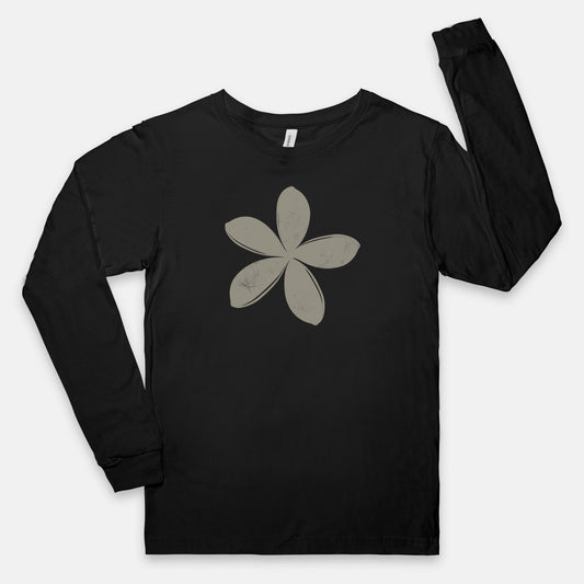 FIRST PRESS - HUMAN EDITION - UNISEX JERSEY LONG SLEEVE TEE - "Ghost Flower"