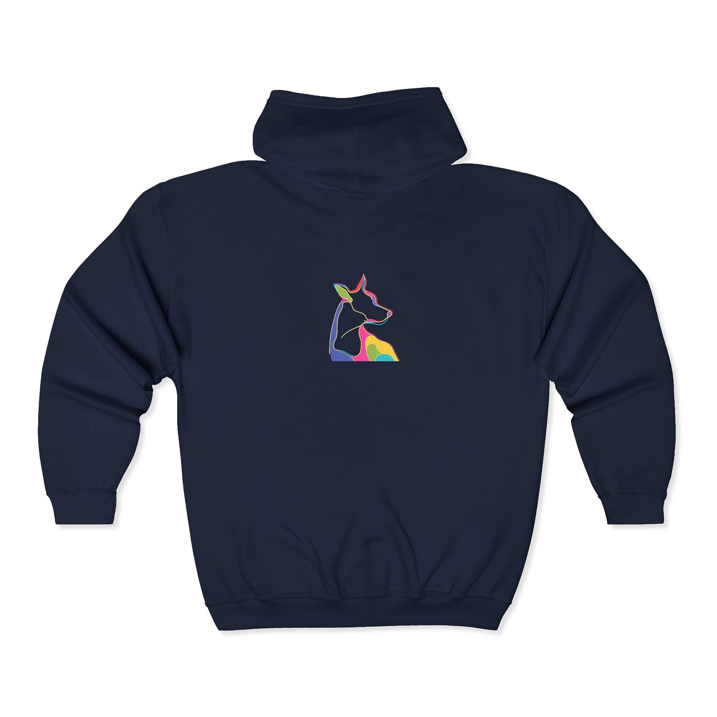 FIRST PRESS - HUMAN EDITION - UNISEX HEAVY BLEND™ ZIP HOODIE - "Canine Flow"