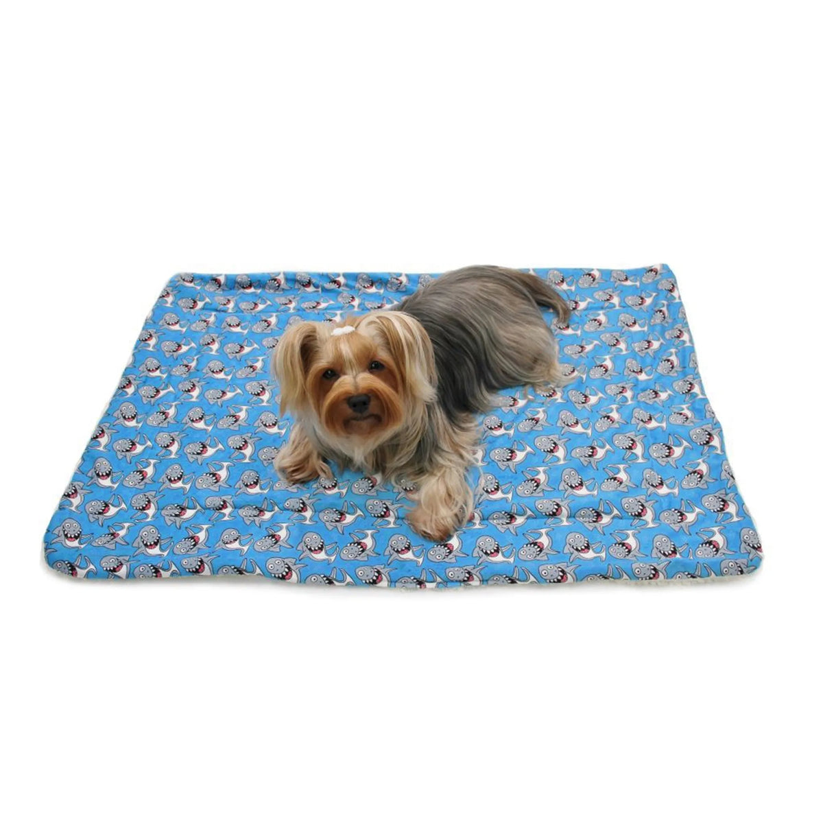 FIRST PRESS - PETS - URBAN CORE AFTER DARK - First Press™ After Dark — Shark Mood Ultra-Soft Plush Blanket