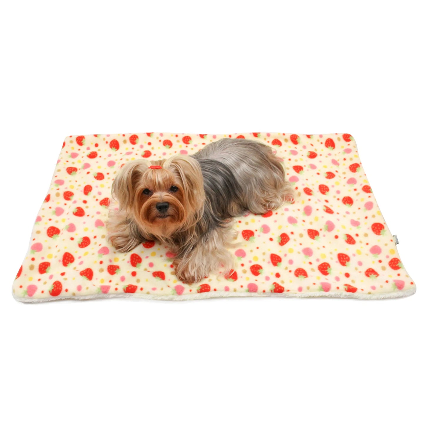 FIRST PRESS - PETS - URBAN CORE AFTER DARK - Strawberry Fleece Plush Blanket