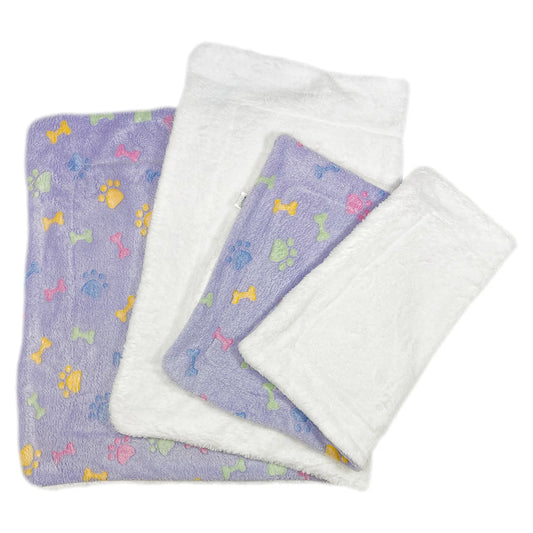 FIRST PRESS - PETS - URBAN CORE AFTER DARK - Paws Fleece Plush Blanket