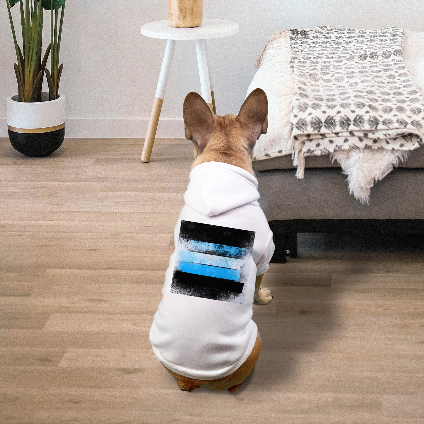 FIRST PRESS - PETS - Drawstring Luxury Hoodie - "Blueprint"
