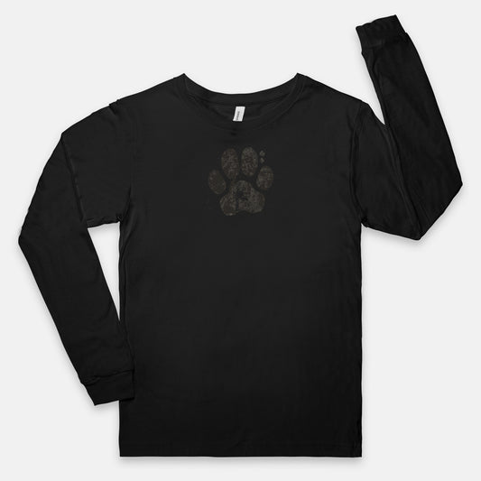 FIRST PRESS - HUMAN EDITION - UNISEX JERSEY LONG SLEEVE TEE - "Pressed Paw"