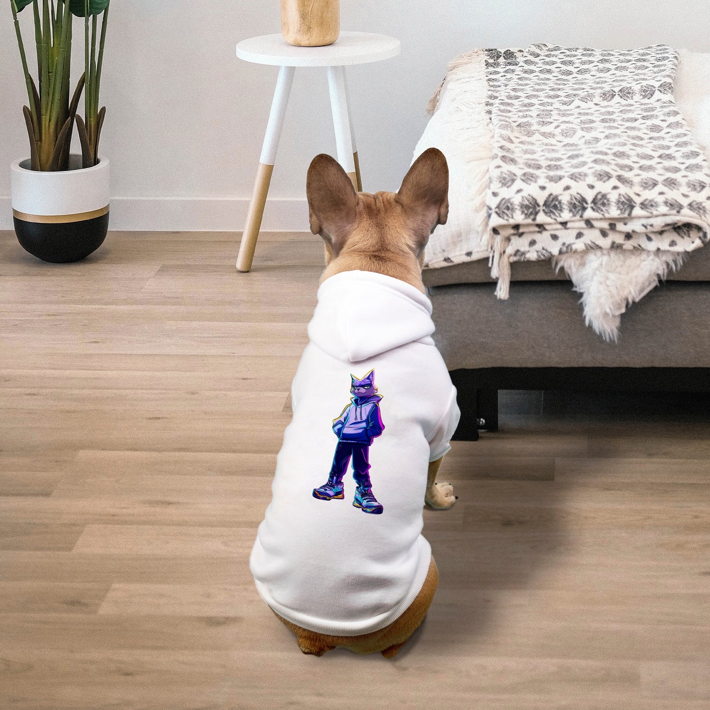 FIRST PRESS - PETS - Drawstring Luxury Hoodie - "Neon Drift"