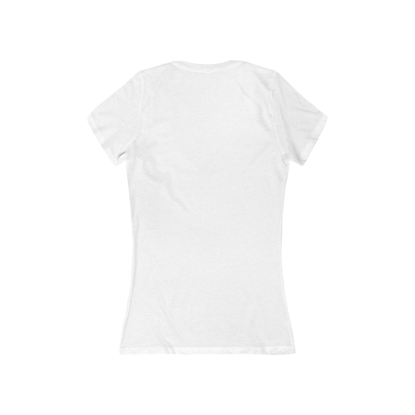 FIRST PRESS - HUMAN EDITION - WOMEN'S DEEP V-NECK TEE - "Ghost Flower"