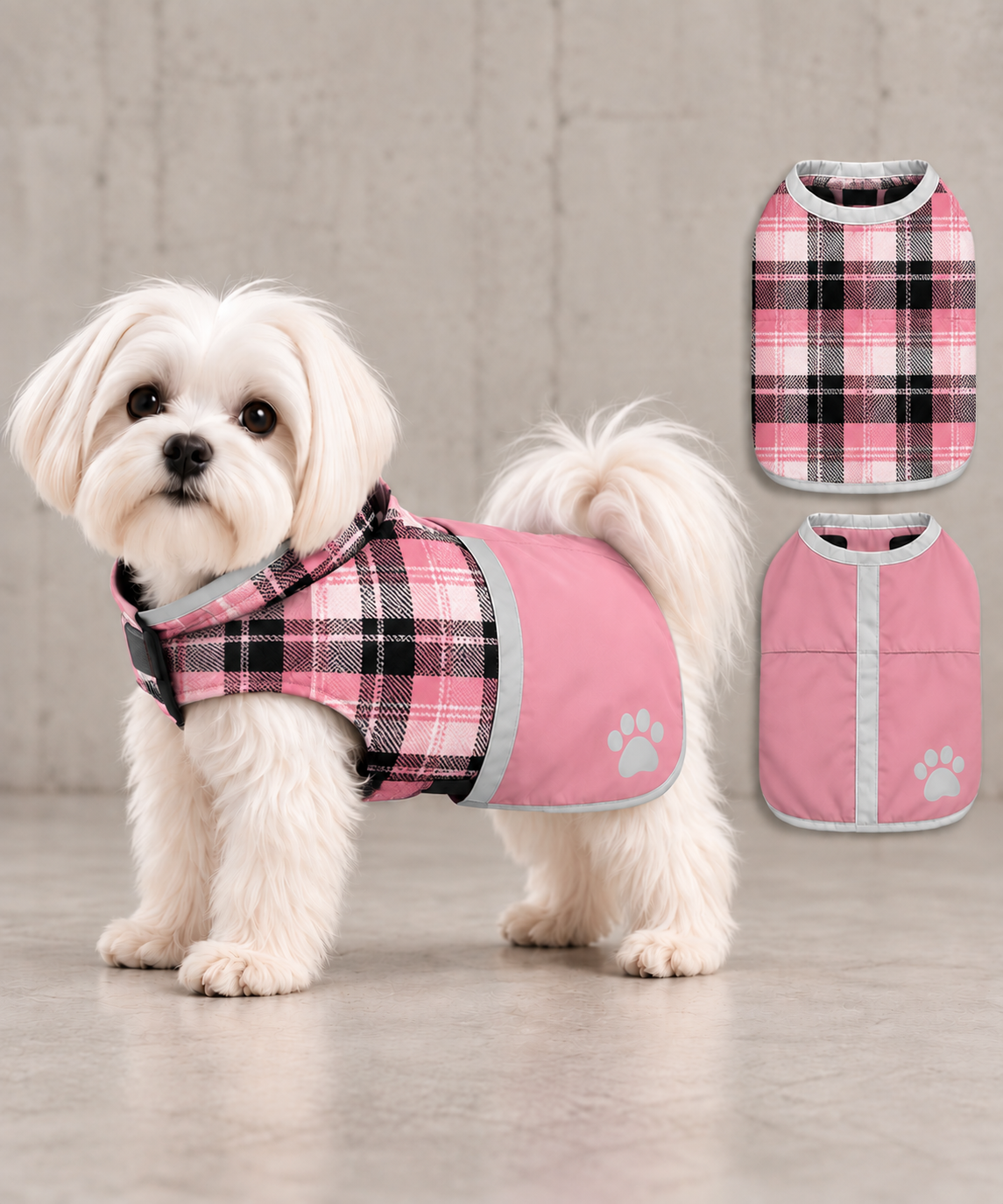 FIRST PRESS - PETS - URBAN CORE COLLECTION - Nor'Easter Reversible Coat by Zack & Zoey