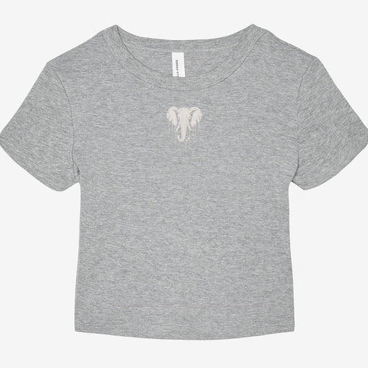 FIRST PRESS - HUMAN EDITION - WOMEN'S MICRO RIB BABY TEE - "Untouched"