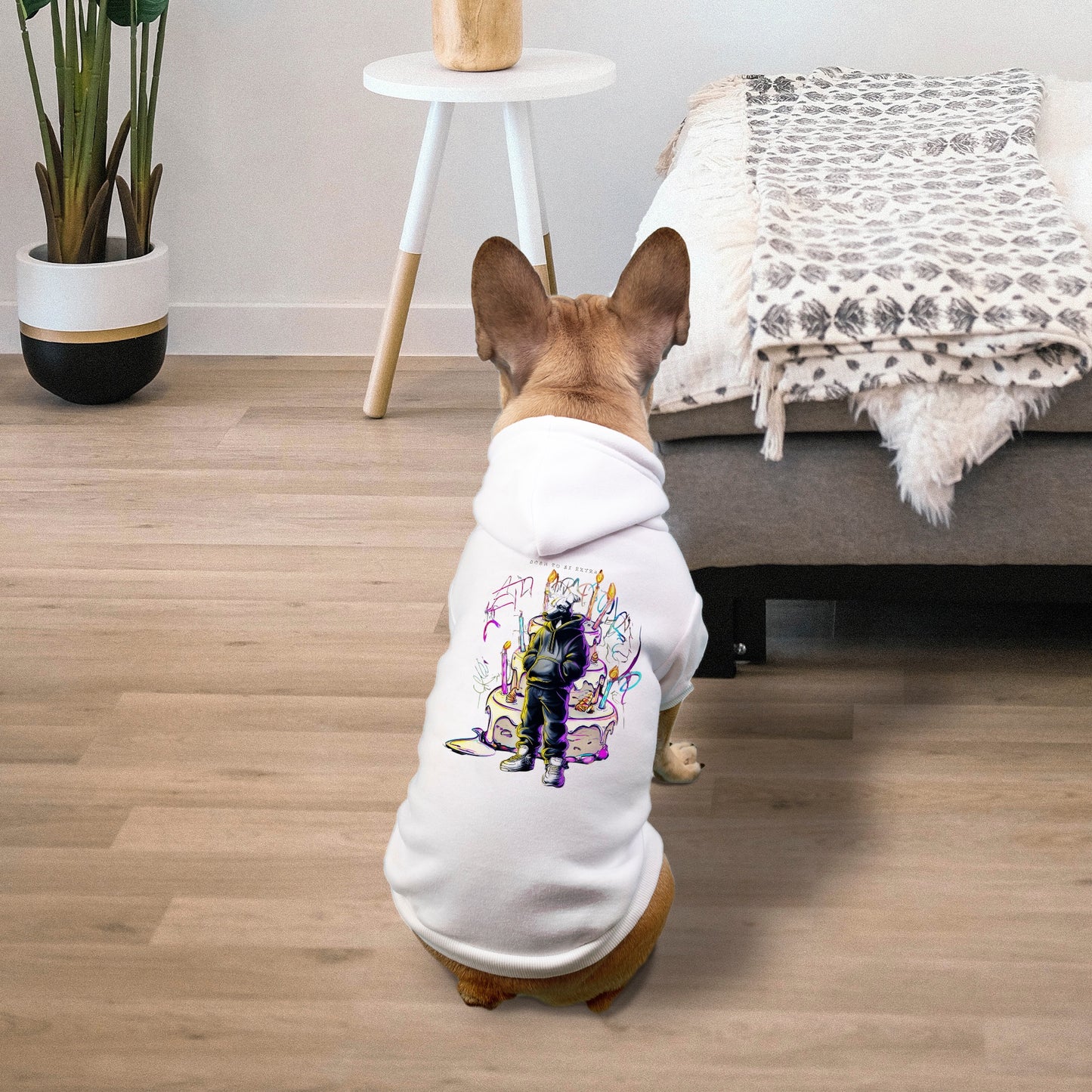 FIRST PRESS - PETS - Drawstring Luxury Hoodie - "Born To Be Extra"