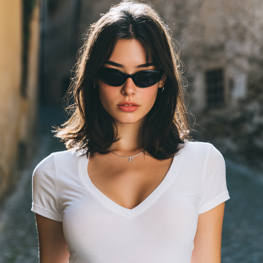 FIRST PRESS - HUMAN EDITION - WOMEN'S V-NECK TEES