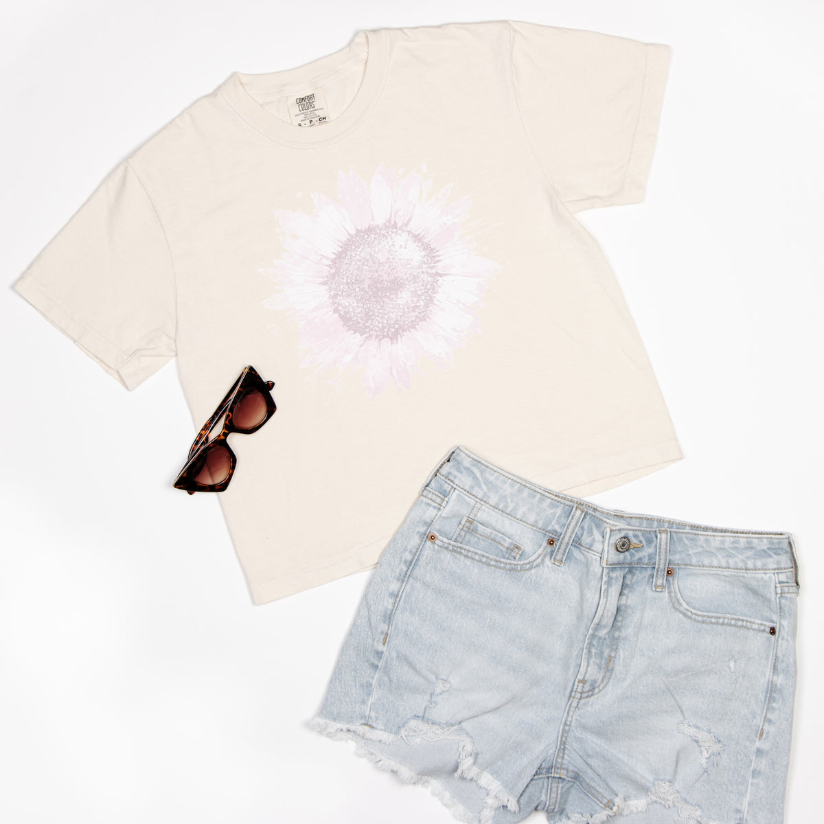 FIRST PRESS - HUMAN EDITION - WOMEN'S CROPPED BOXY TEE - "Ghosted"
