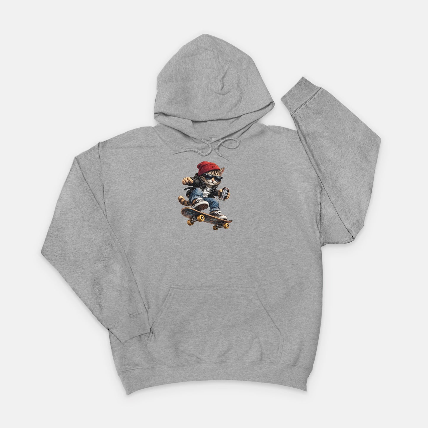 FIRST PRESS - HUMAN EDITION - UNISEX SWEATSHIRT HOODIE - "Street Cat"