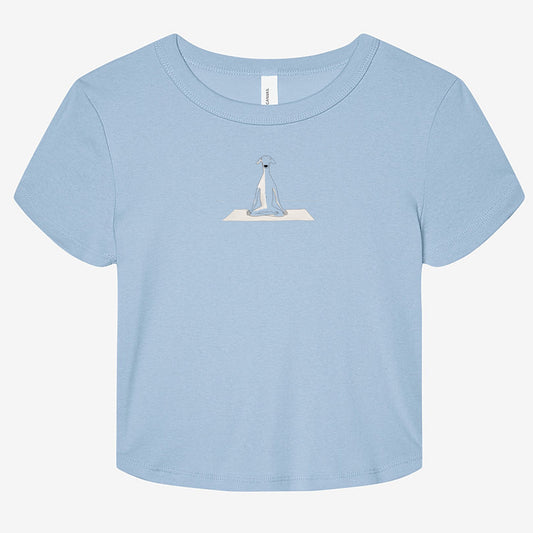 FIRST PRESS - HUMAN EDITION - WOMEN'S MICRO RIB BABY TEE - "Still Point"