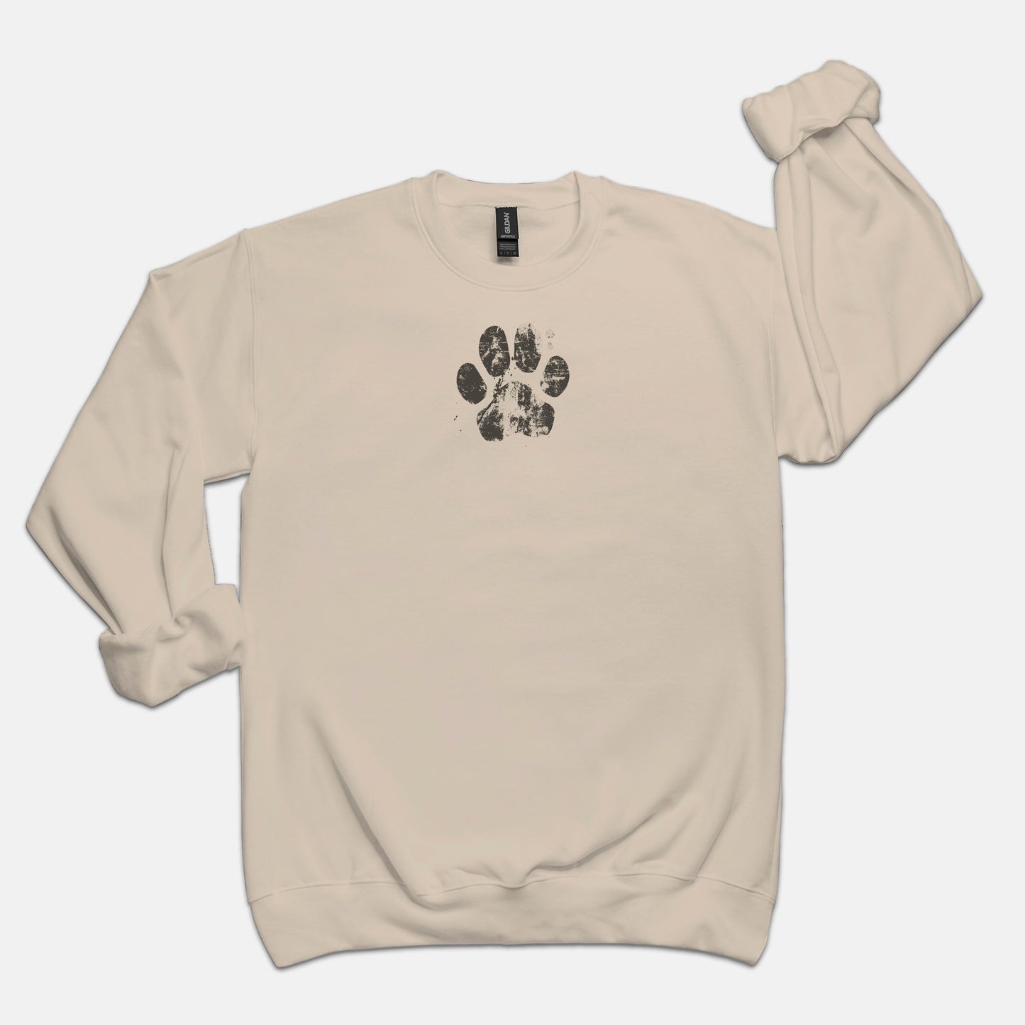 FIRST PRESS - HUMAN EDITION - UNISEX CREWNECK SWEATSHIRT - "Pressed Paw"