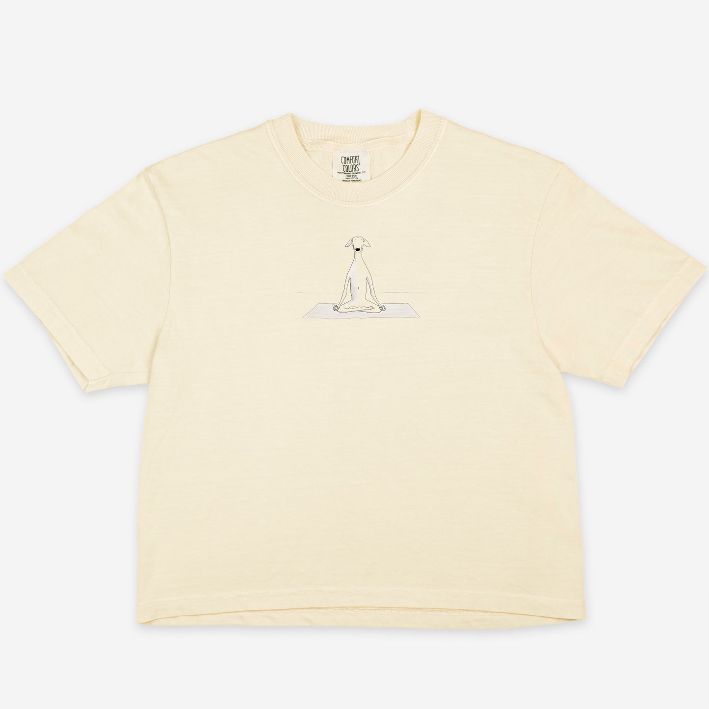 FIRST PRESS - HUMAN EDITION - WOMEN'S CROPPED BOXY TEE - "Still Point"