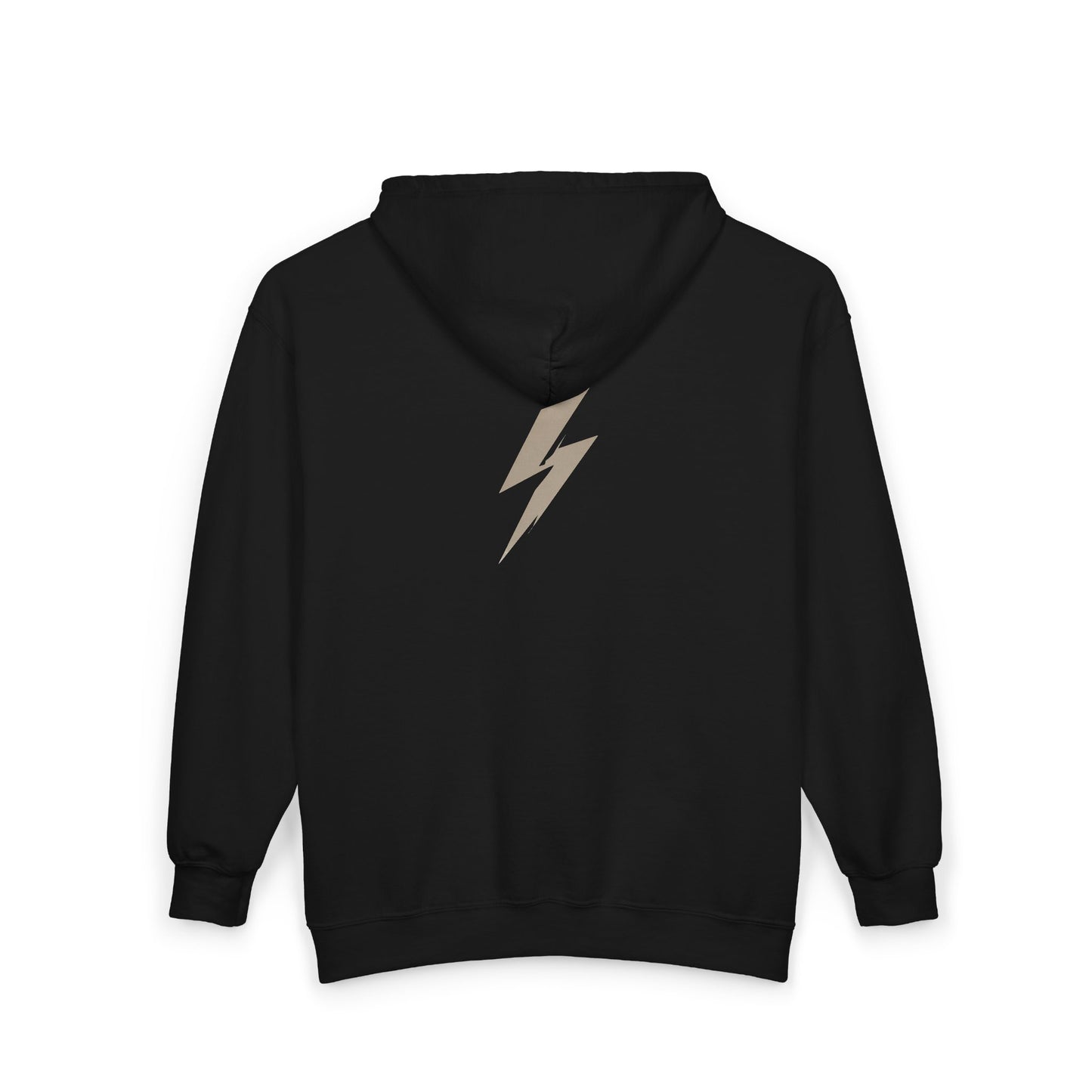 FIRST PRESS - HUMAN EDITION - UNISEX HEAVY BLEND™ ZIP HOODIE - "Quiet Bolt"