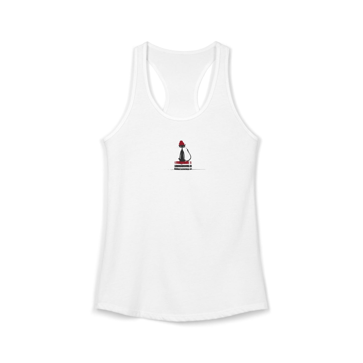 FIRST PRESS - HUMAN EDITION - WOMEN'S RACERBACK TANK TOP - "Urban Ink Cat"