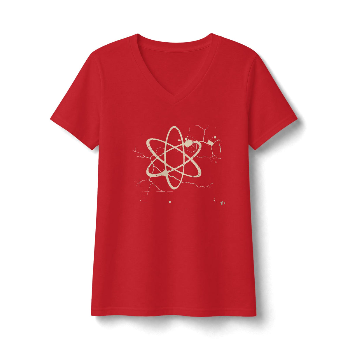 FIRST PRESS - HUMAN EDITION - WOMEN'S V-NECK TEE - "Underground Physics"
