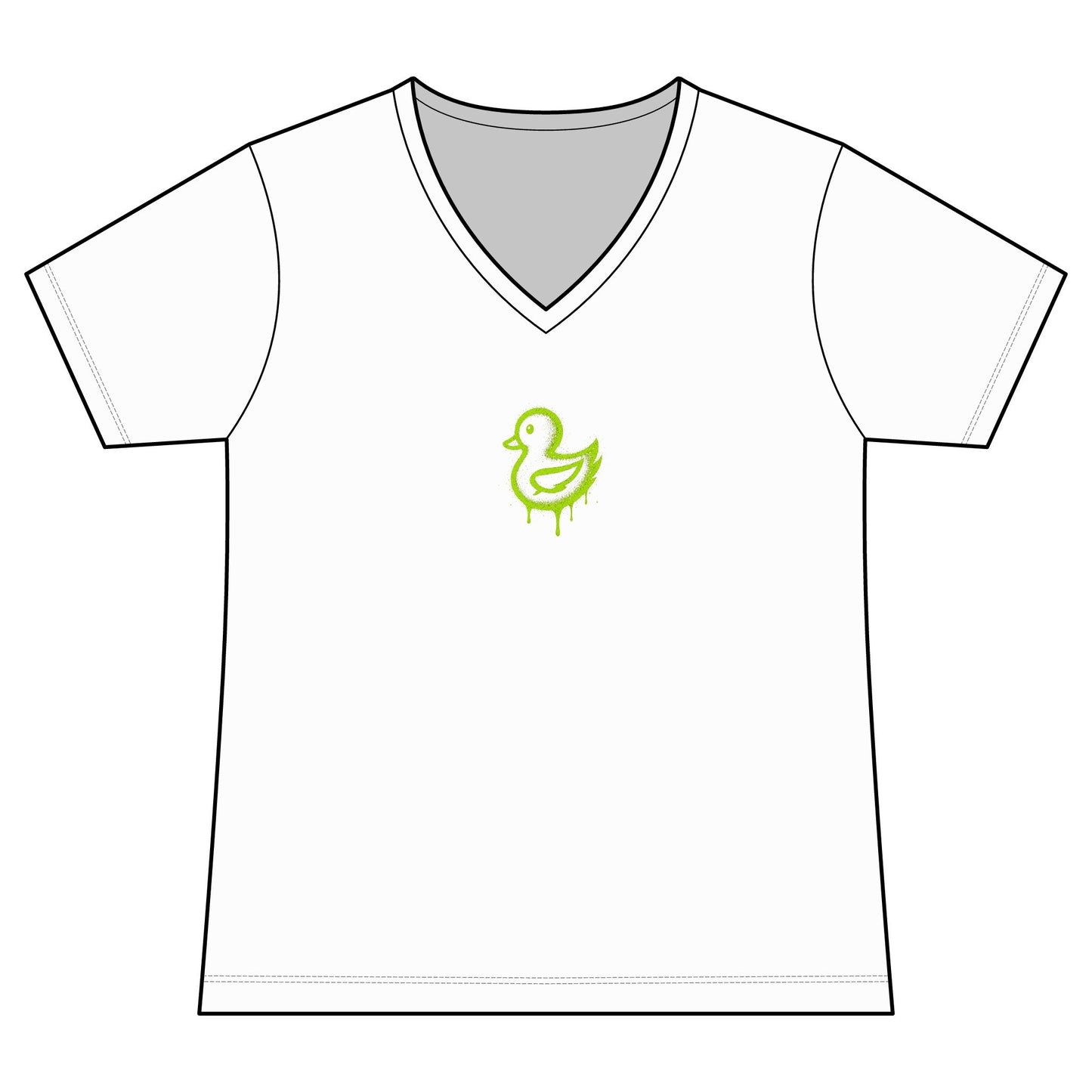 FIRST PRESS - HUMAN EDITION - WOMEN'S V-NECK TEE - "Artistically. Bent."