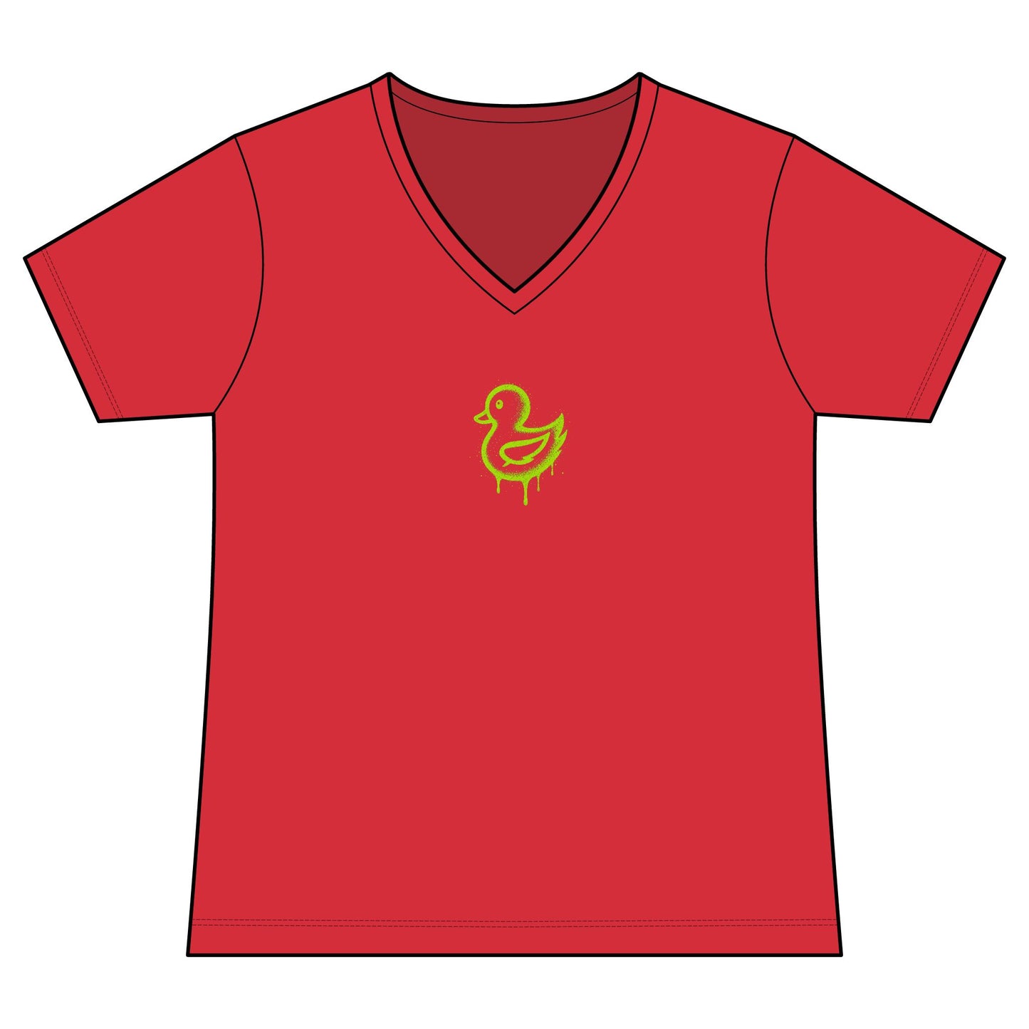 FIRST PRESS - HUMAN EDITION - WOMEN'S V-NECK TEE - "Artistically. Bent."