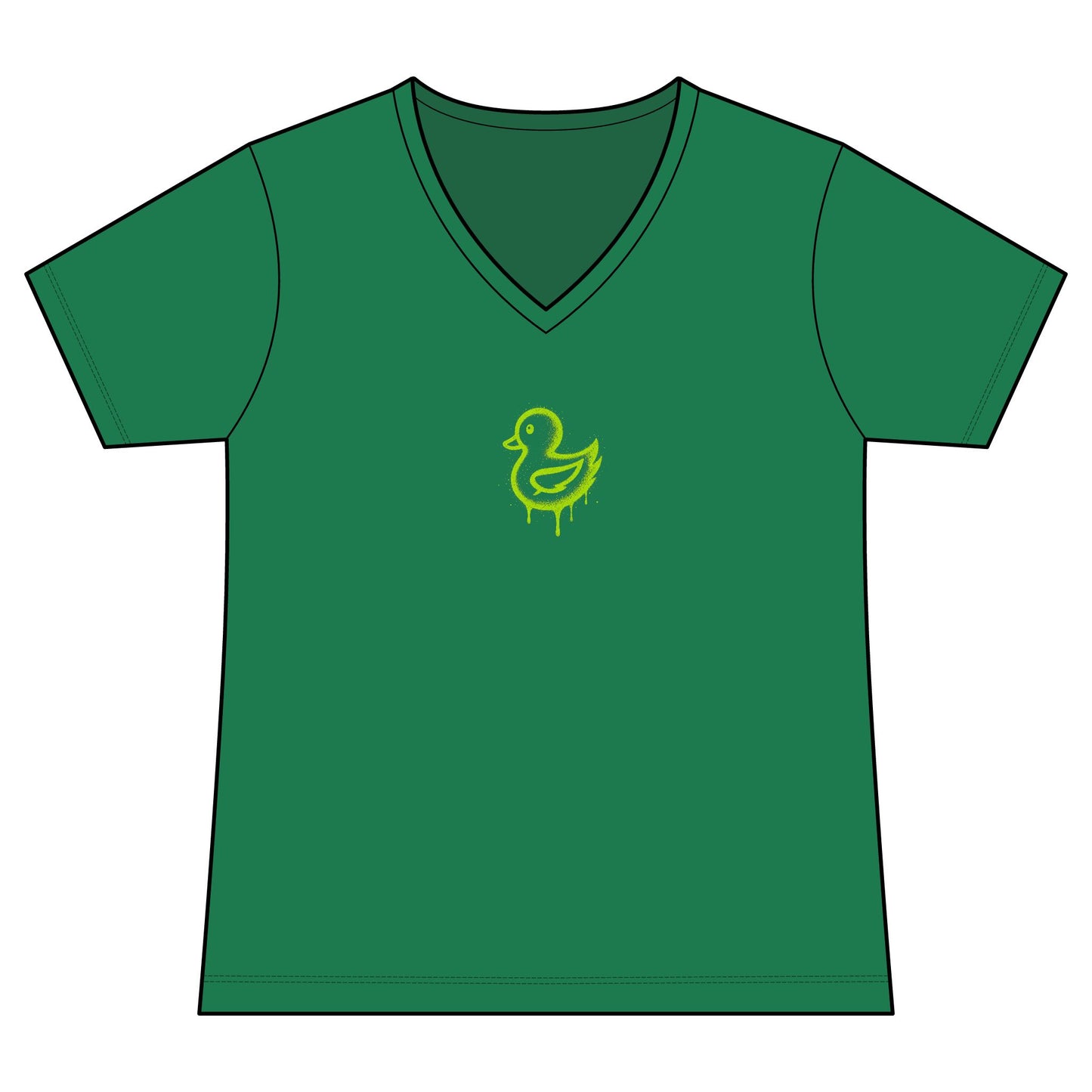 FIRST PRESS - HUMAN EDITION - WOMEN'S V-NECK TEE - "Artistically. Bent."