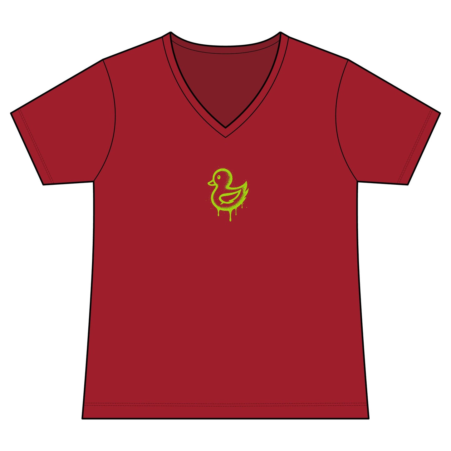 FIRST PRESS - HUMAN EDITION - WOMEN'S V-NECK TEE - "Artistically. Bent."