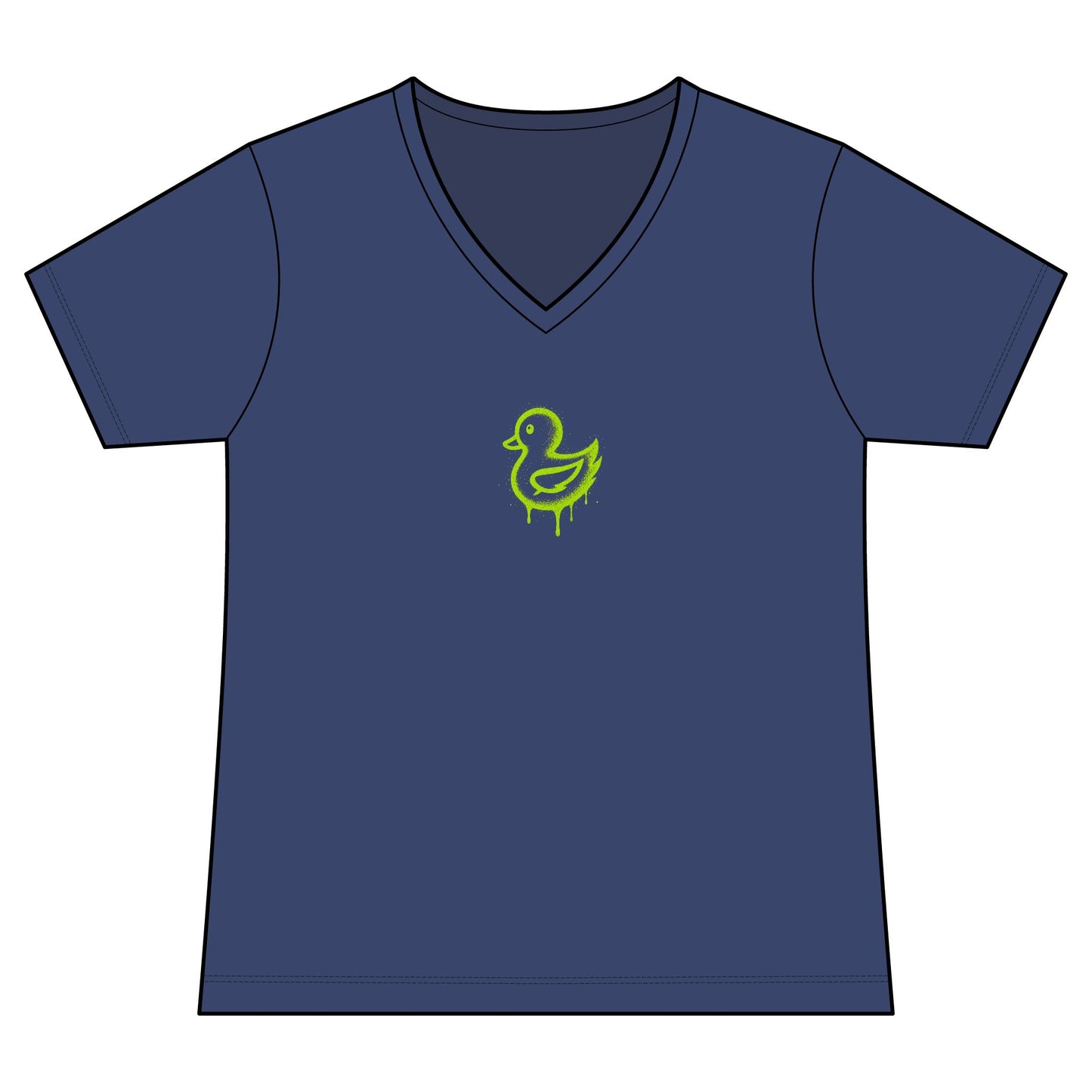 FIRST PRESS - HUMAN EDITION - WOMEN'S V-NECK TEE - "Artistically. Bent."