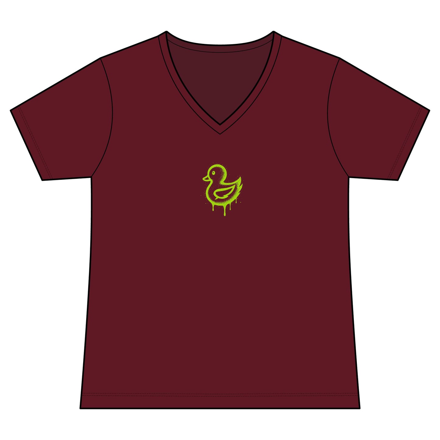FIRST PRESS - HUMAN EDITION - WOMEN'S V-NECK TEE - "Artistically. Bent."