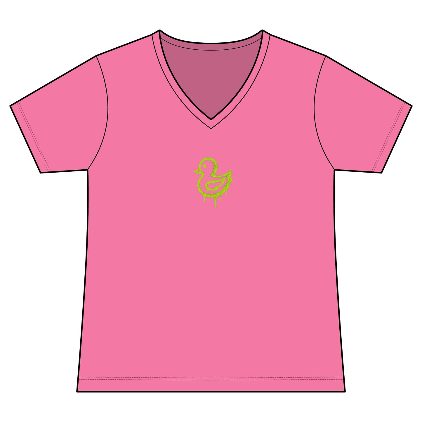 FIRST PRESS - HUMAN EDITION - WOMEN'S V-NECK TEE - "Artistically. Bent."