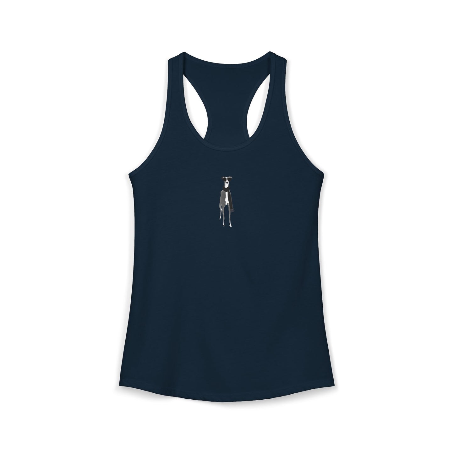 FIRST PRESS - HUMAN EDITION - WOMEN'S RACERBACK TANK TOP - "Fashion Dog"