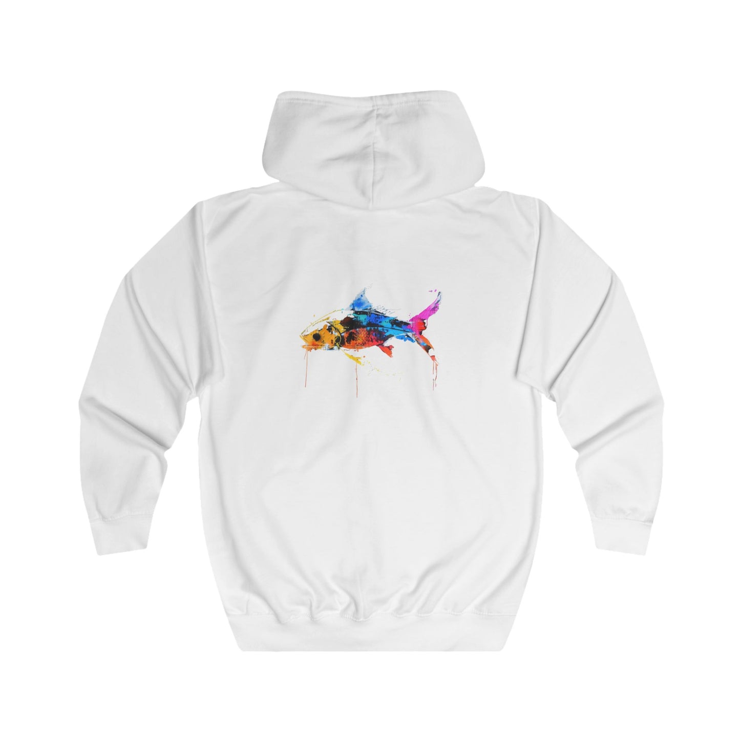 FIRST PRESS - HUMAN EDITION - UNISEX RELAXED ZIP HOODIE - "Wild Current"