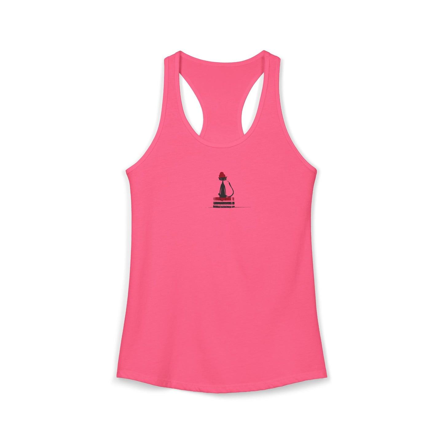 FIRST PRESS - HUMAN EDITION - WOMEN'S RACERBACK TANK TOP - "Urban Ink Cat"
