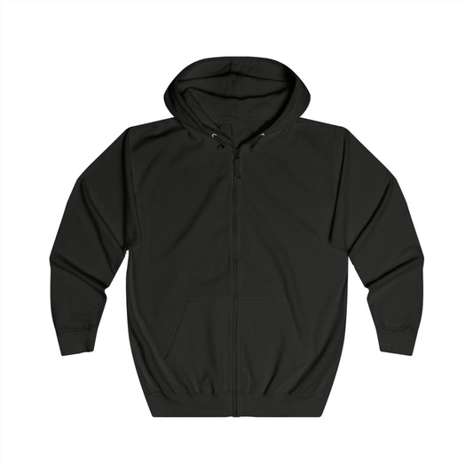 FIRST PRESS - HUMAN EDITION - UNISEX RELAXED ZIP HOODIE - "Raw Frequency"