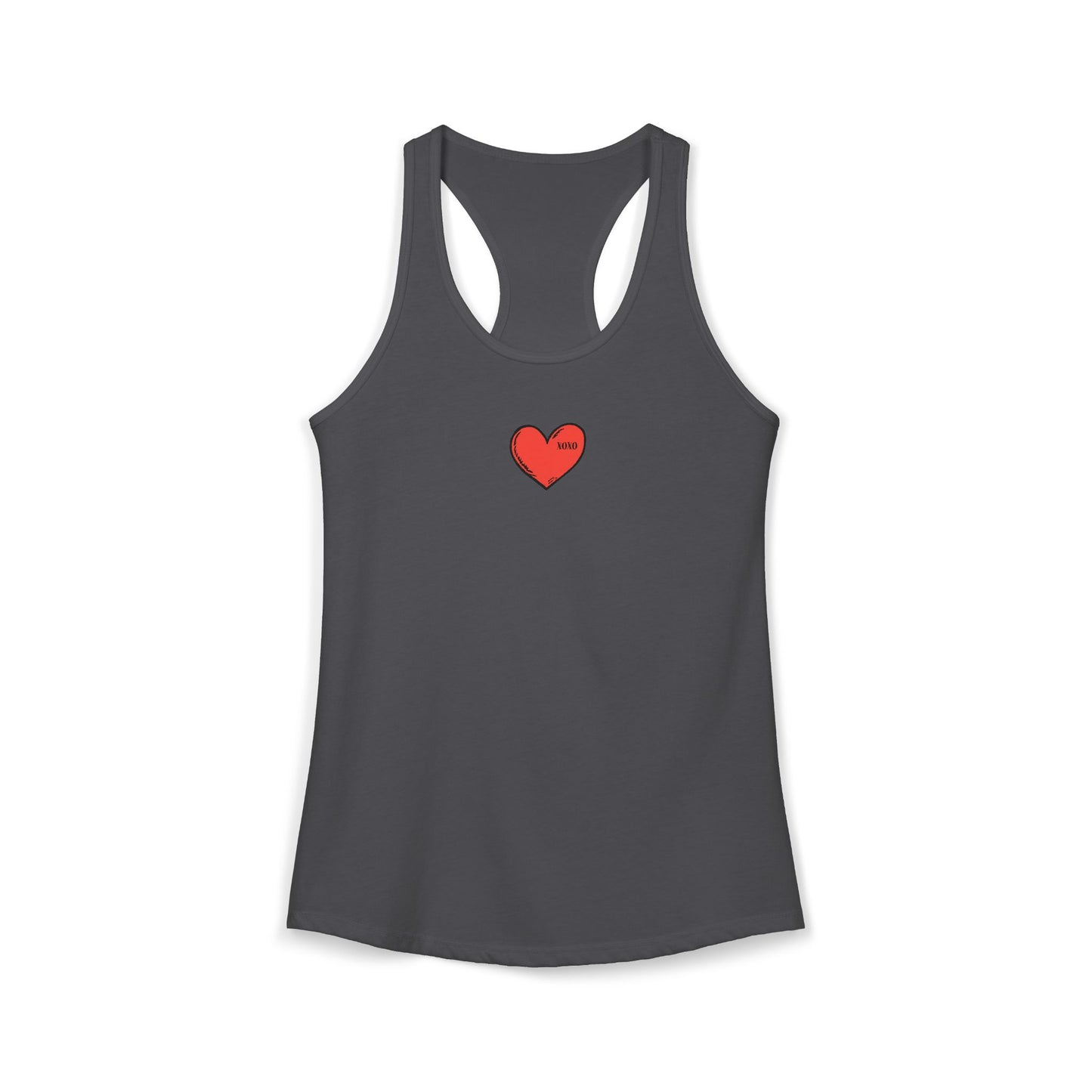 FIRST PRESS - HUMAN EDITION - WOMEN'S RACERBACK TANK TOP - "XOXO"