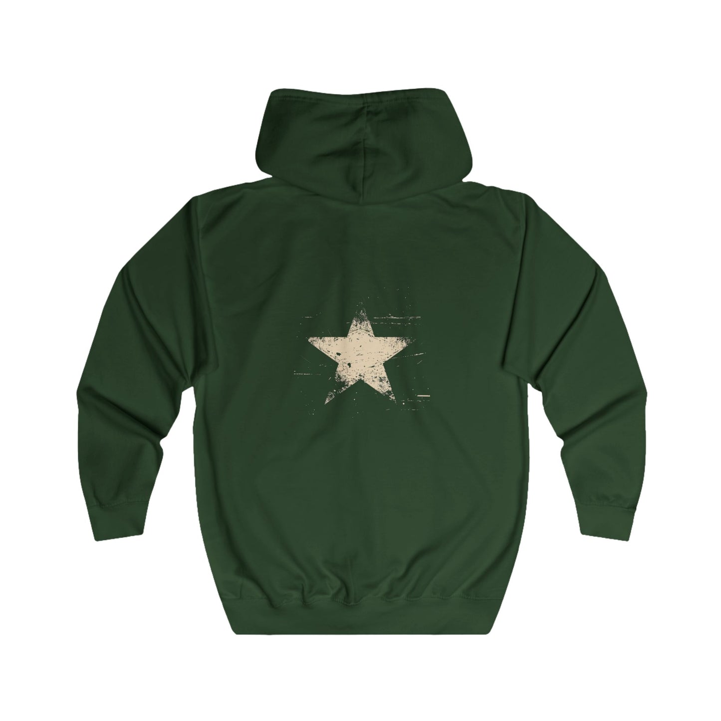 FIRST PRESS - HUMAN EDITION - UNISEX RELAXED ZIP HOODIE - "Analog Star"