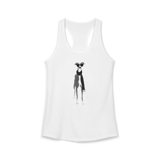 FIRST PRESS - HUMAN EDITION - RACERBACK TANK TOP - "Fashion Dog"