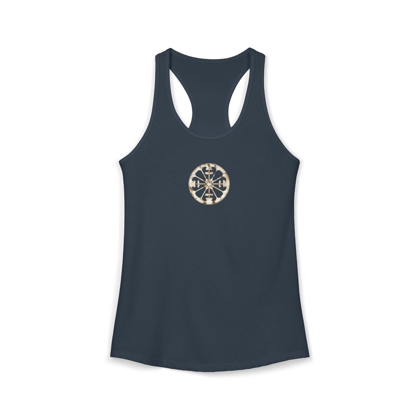 FIRST PRESS - HUMAN EDITION - WOMEN’S RACERBACK TANK TOP - "Eternal Devotion"