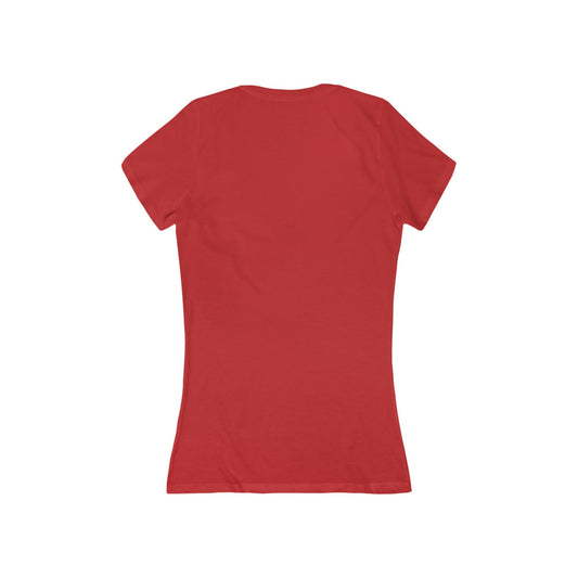 FIRST PRESS - HUMAN EDITION - WOMEN'S DEEP V-NECK TEE - "Clean Solids"