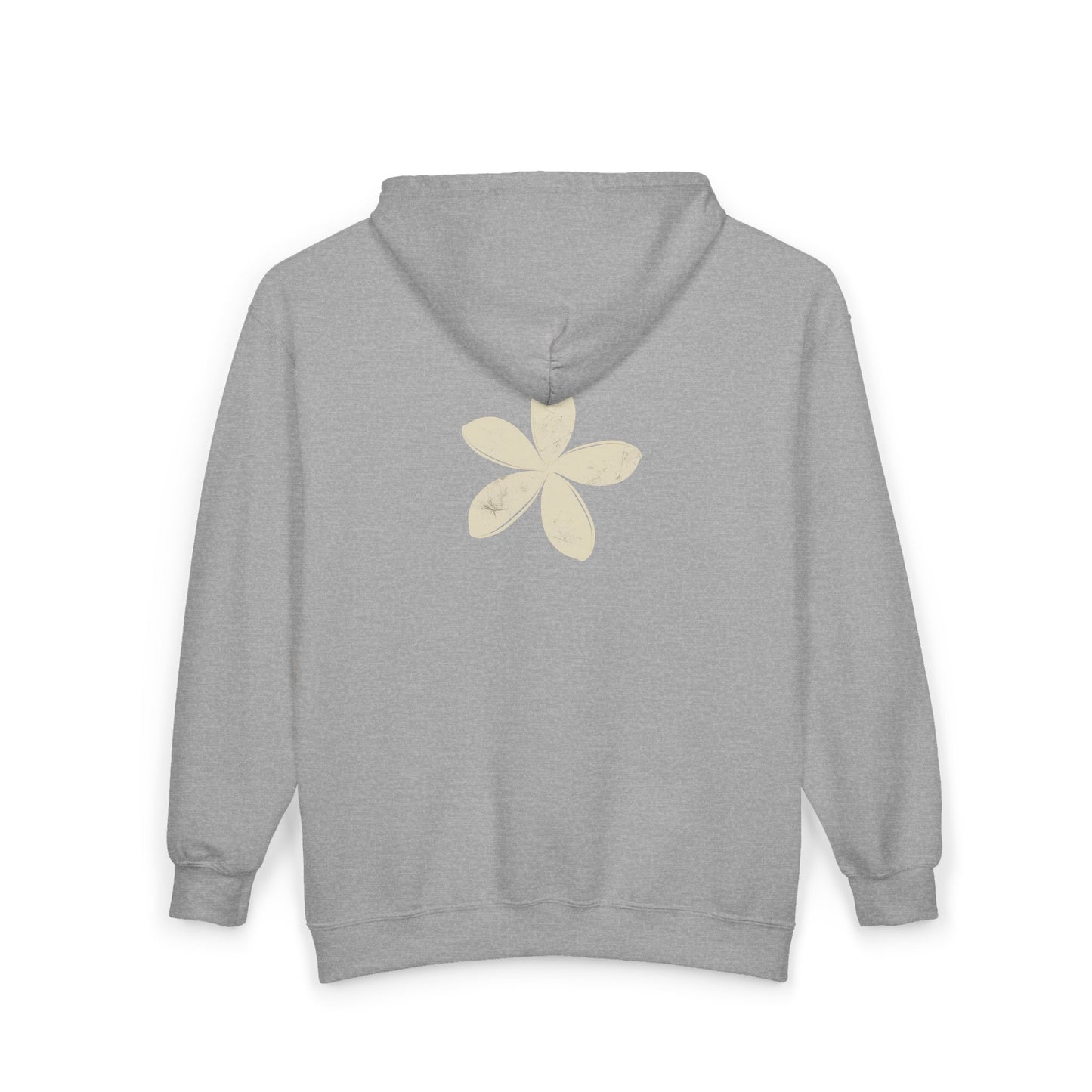 FIRST PRESS - HUMAN EDITION - UNISEX HEAVY BLEND™ ZIP HOODIE - "Ghost Flower"