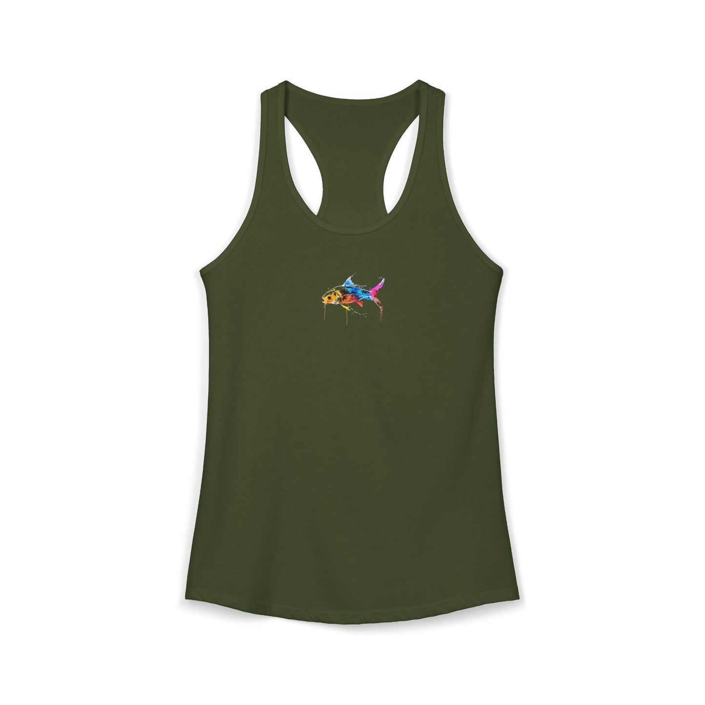 FIRST PRESS - HUMAN EDITION - WOMEN'S RACERBACK TANK TOP - "Wild Current"