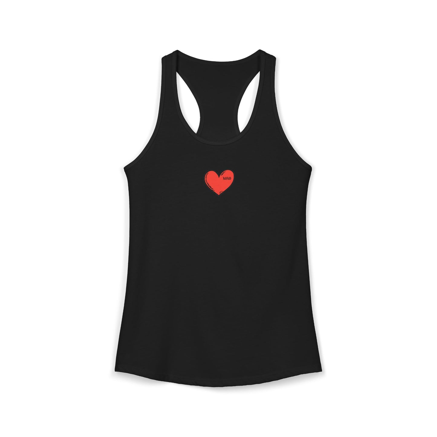 FIRST PRESS - HUMAN EDITION - WOMEN'S RACERBACK TANK TOP - "XOXO"