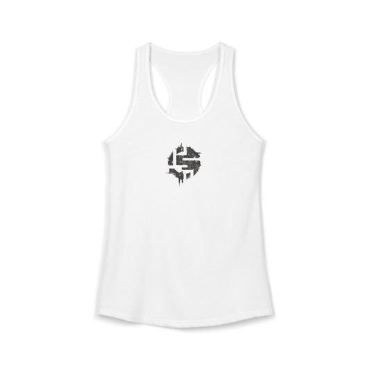FIRST PRESS - HUMAN EDITION - WOMEN'S RACERBACK TANK TOP - "Mark"