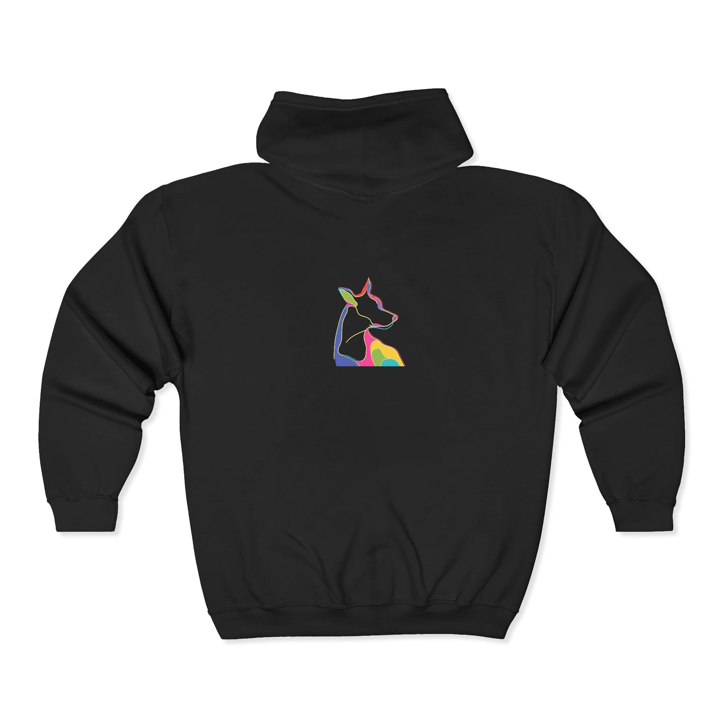 FIRST PRESS - HUMAN EDITION - UNISEX HEAVY BLEND™ ZIP HOODIE - "Canine Flow"