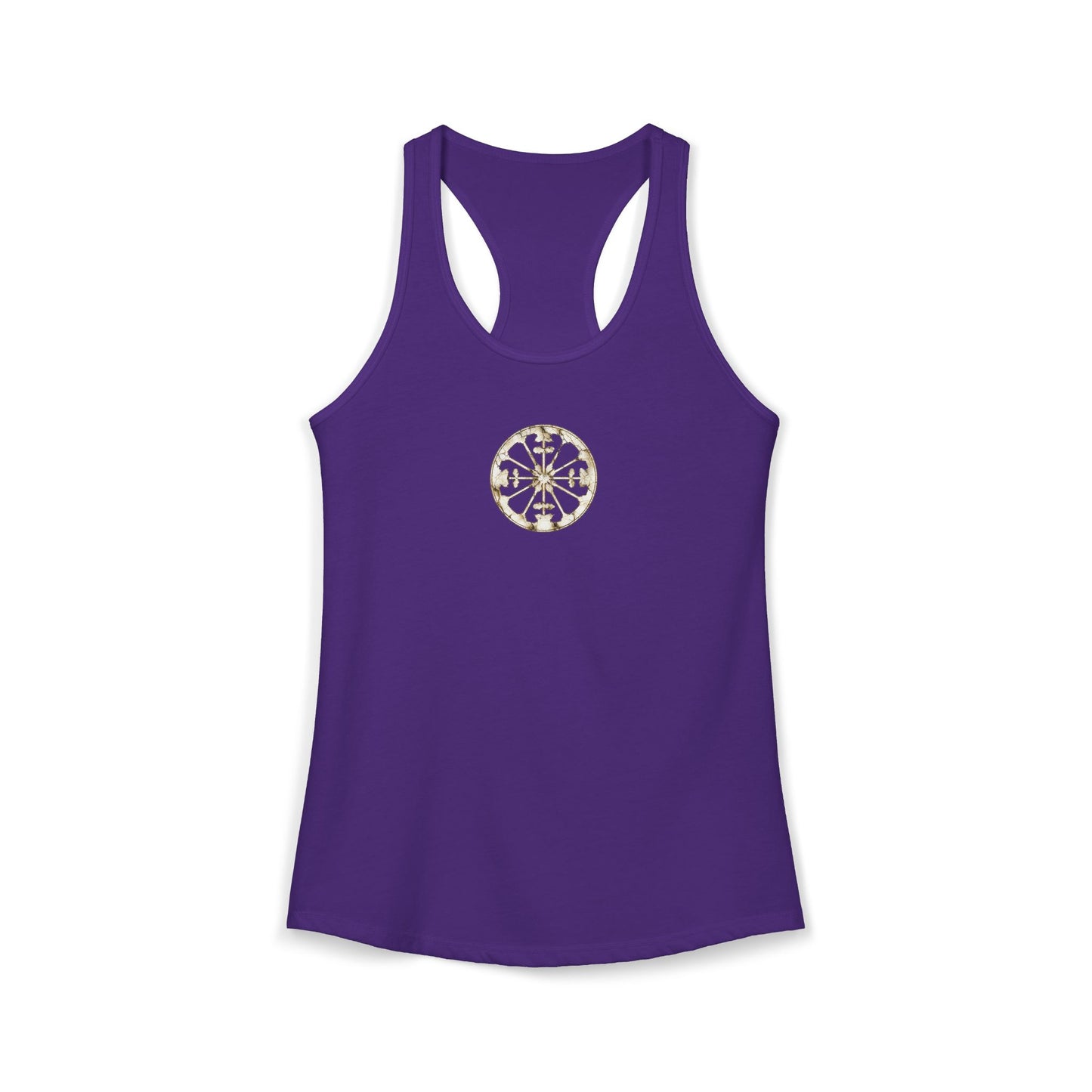 FIRST PRESS - HUMAN EDITION - WOMEN’S RACERBACK TANK TOP - "Eternal Devotion"