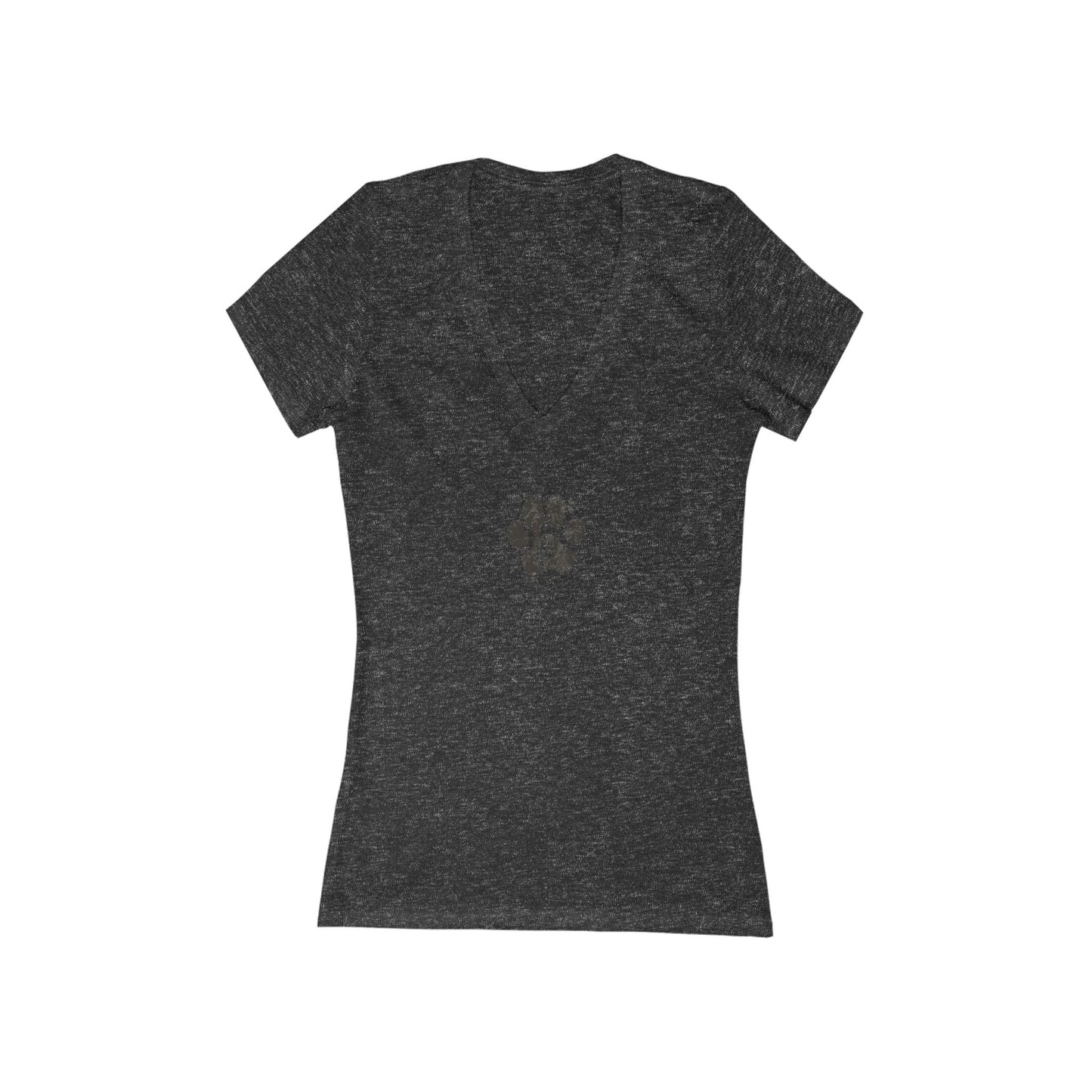 FIRST PRESS - HUMAN EDITION - WOMEN'S DEEP V-NECK TEE - "Pressed Paw"