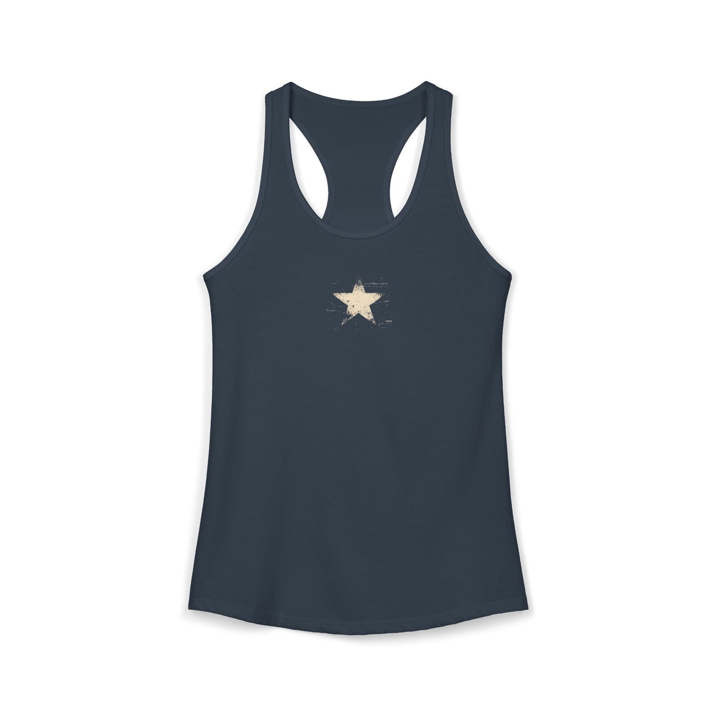 FIRST PRESS - HUMAN EDITION - WOMEN'S RACERBACK TANK TOP - "Analog Star"
