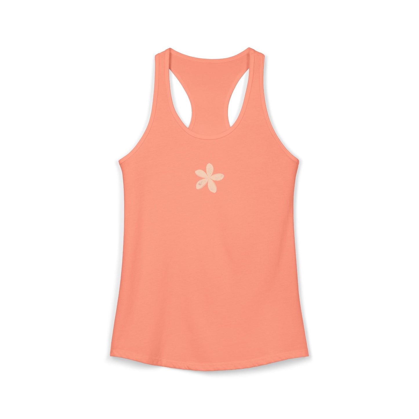 FIRST PRESS - HUMAN EDITION - WOMEN'S RACERBACK TANK TOP - "Ghost Flower"