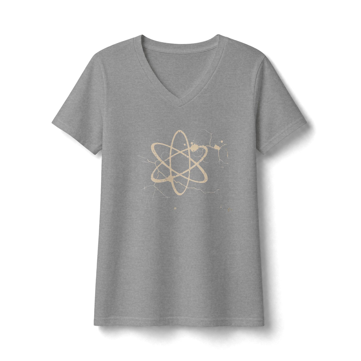 FIRST PRESS - HUMAN EDITION - WOMEN'S V-NECK TEE - "Underground Physics"