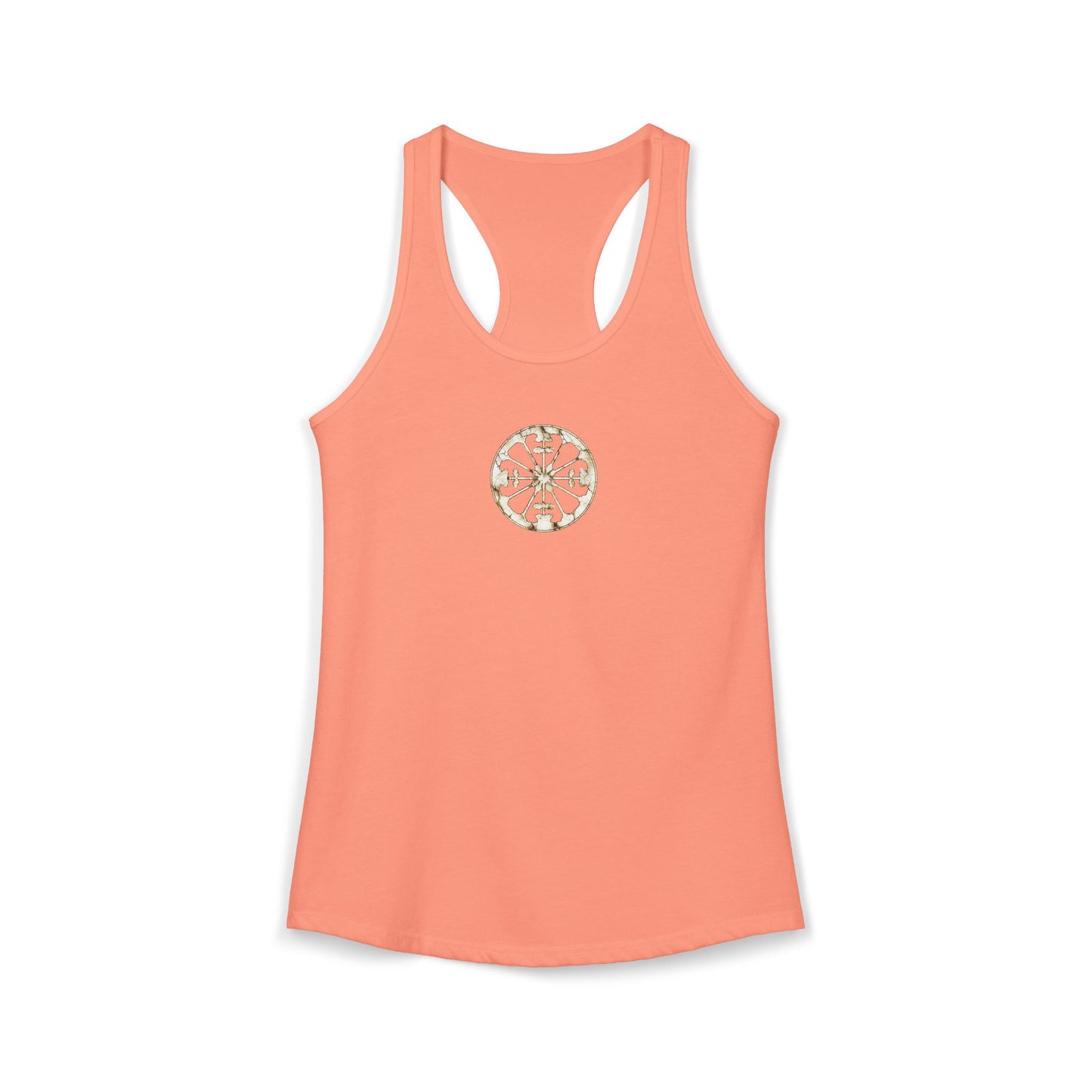 FIRST PRESS - HUMAN EDITION - WOMEN’S RACERBACK TANK TOP - "Eternal Devotion"