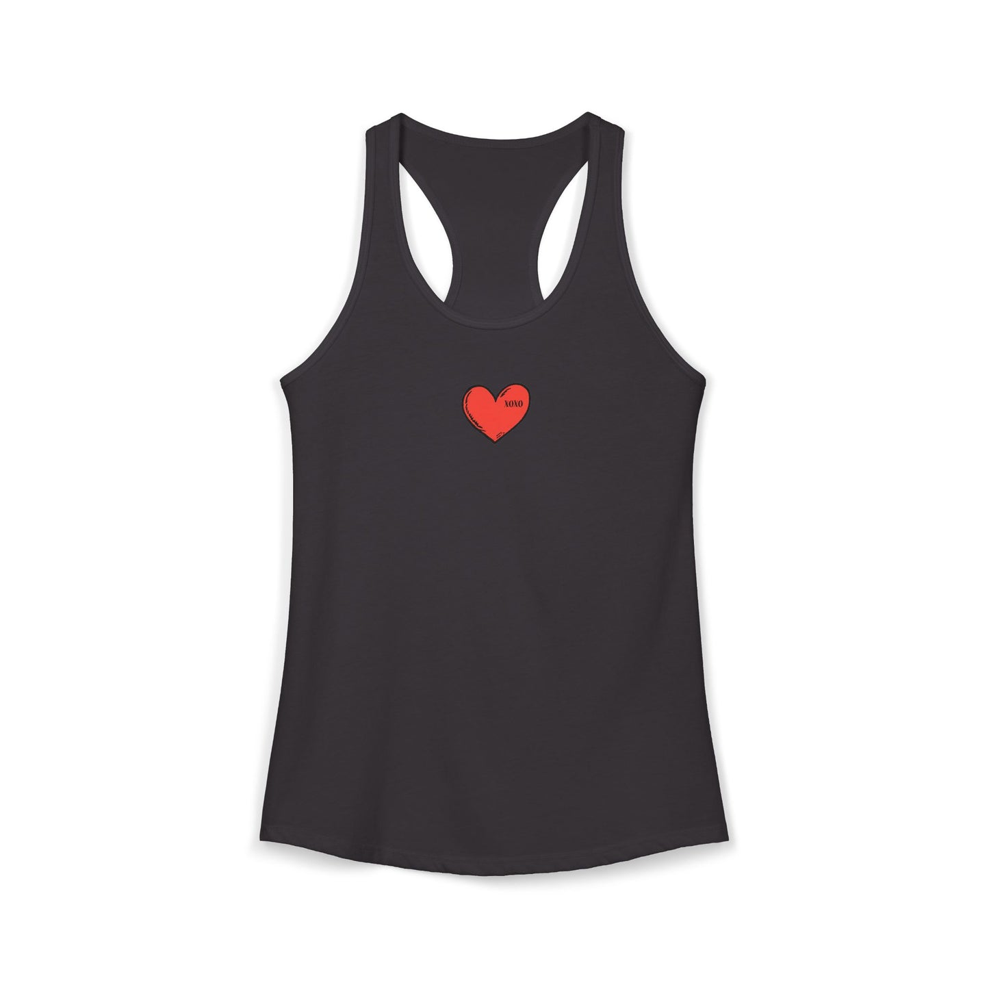 FIRST PRESS - HUMAN EDITION - WOMEN'S RACERBACK TANK TOP - "XOXO"