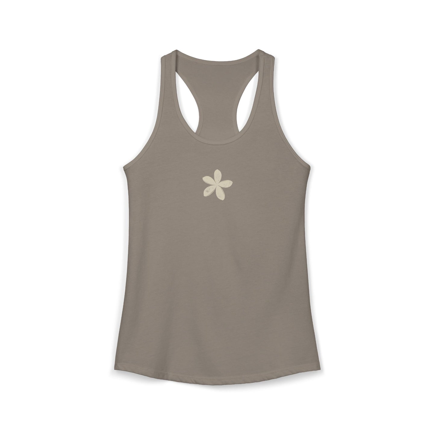 FIRST PRESS - HUMAN EDITION - WOMEN'S RACERBACK TANK TOP - "Ghost Flower"